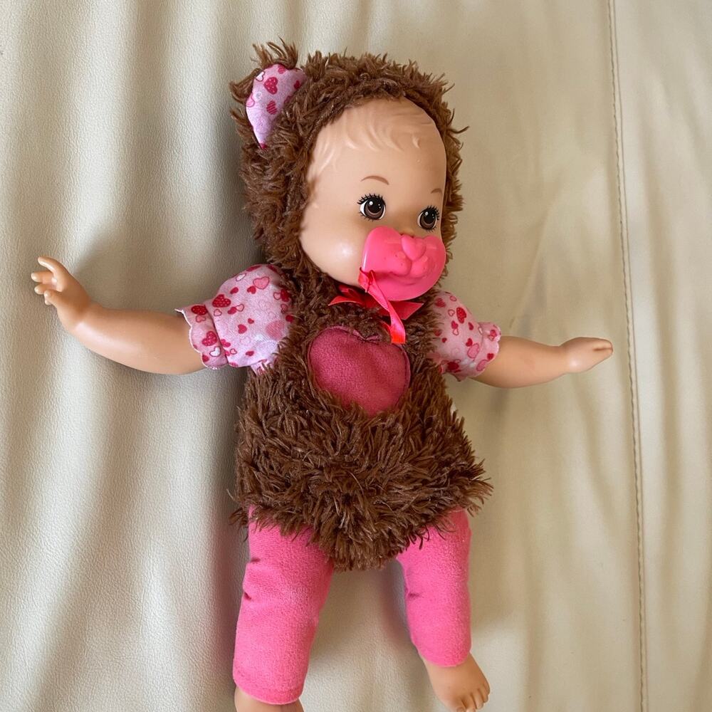 Mattel  Baby Doll  Little Mommy Bedtime Pacifier Bear  Hat 2013
